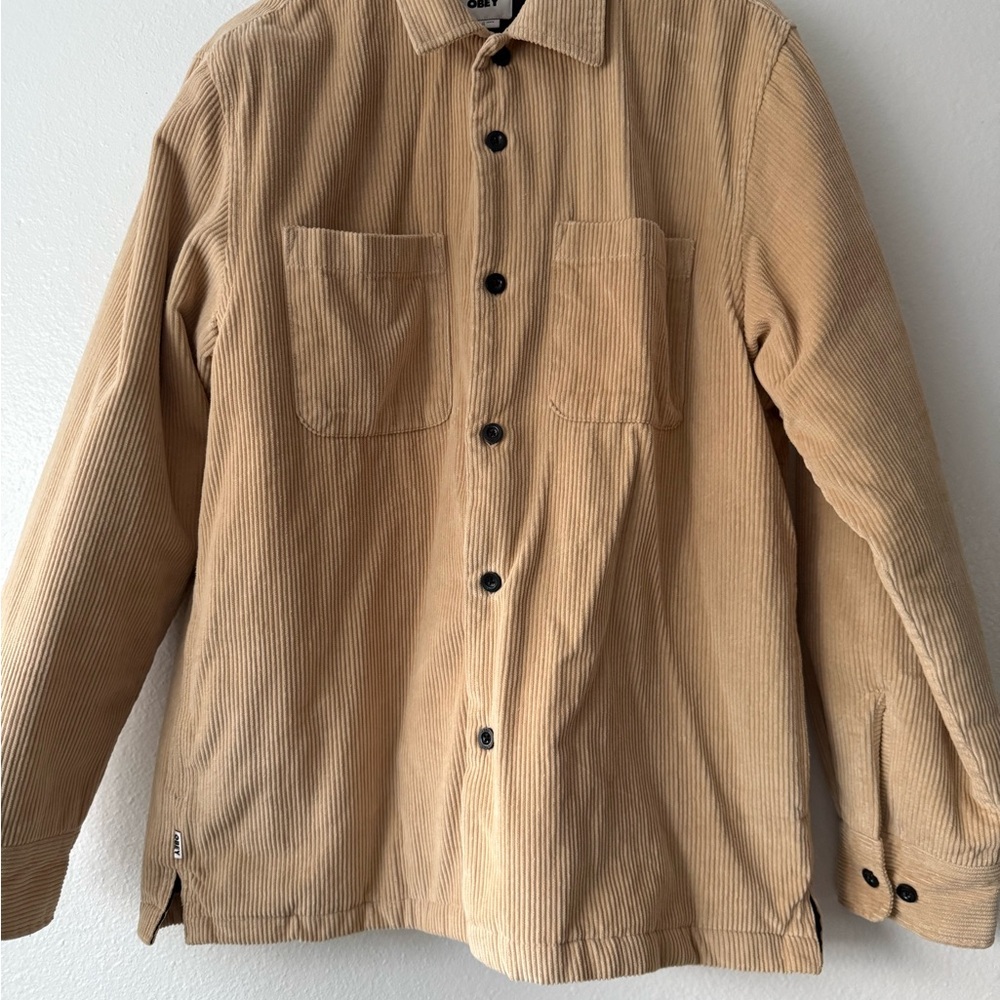 Obey Men's Tan Corduroy Jacket